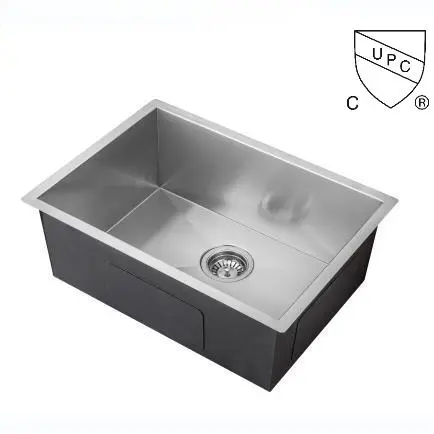 Fregadero de barra de cocina de acero inoxidable de 20 pulgadas Zero Radius Undermount